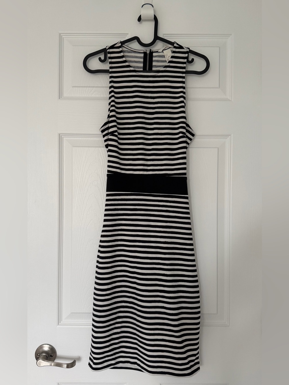 H&M Striped Midi Dress